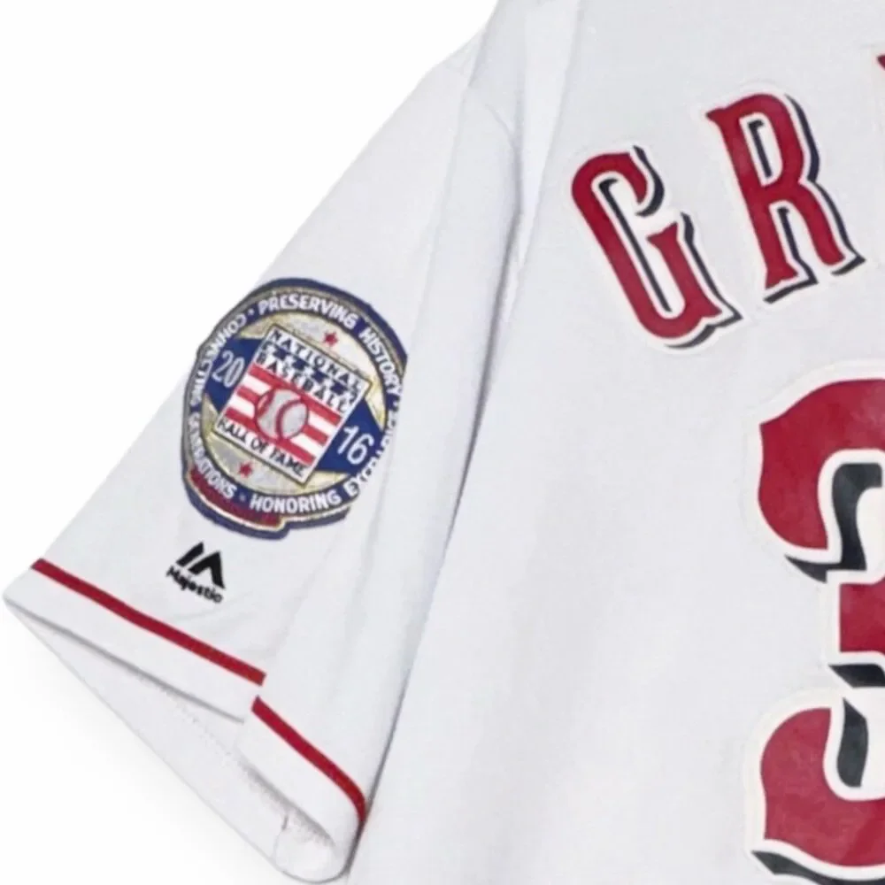 Majestic Cincinnati Reds KEN GRIFFEY JR. Jersey Large Baseball Hall of Fame
